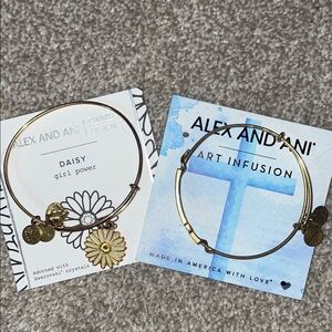 Alex and Ani Gold Charm Bangle Set